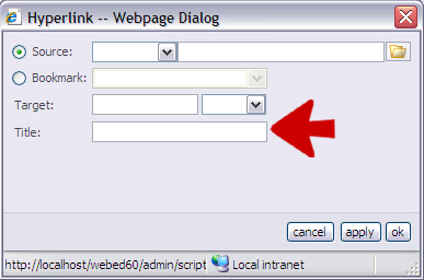 External Hyperlink - Title